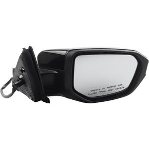 Dasbecan Right Passenger Side Door Mirror Compatible with Honda Civic 2016-2021 Power Glass Non-Heated Manual Folding Paint to Match Replaces 76208TBAC03ZA HO1321283 Black 3Pins (For US Built Models) (Right-3Pins)