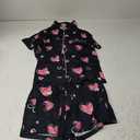 Ekouaer Pajamas Set for Women Short Sleeve Sleepwear Button Down Pjs Soft 2 Piece Lounge Sets Medium