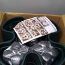 Strawberry Vertical Planters Tower Garden 3 Pack, 7 Tiered Stacking Herb Vegetable Planter with Support Pole Indoor and Outdoor - Hunter Green