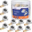 (Znkiok 10Pack)1/2" Pex x 1/2" Female NPT Swivel 90 Degree Elbow, Brass Crimp Fitting For Pex B And C Pipes,Pex Fittings,ASTM F1807,No Lead Brass,NSF,UPC Certified.