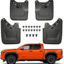 Mud Flaps Splash Guards Fit for Toyota Tacoma 2024-2026, 4PCS No Drilling Pickup Wide Mudguards Kit, 4th Tacoma Truck Exterior Accessories Front & Rear Tire, All Road & All Weather Protect Wheel Liner