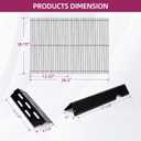 66095 Cooking Grids With 66795 Flavorizer Bars Heat Deflector For Weber Genesis 2 Grill Parts,for Weber Genesis ii 300 Series,Replacement For Weber Genesis ii E-310 E-315 E-325 E-330 E-335 S-310