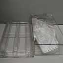 Plastic Drawers Storage, 6Pack Clear Stackable Storage Drawers, Acrylic Storage Bins with Drawers for Fridge Organizers, PlasticDrawers Stackable for Makeup Organizers Cosmetic Display, Medium