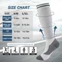 FULLSOFT Medical Graduated 30-40mmHg Compression Socks for Women&Men Circulation Knee High Socks Hiking Running Stockings