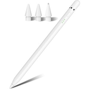 Pencil for ipad Apple Pencil 1st 2nd Generation Pro USB C Alternative,10 Mins Fast Charge Stylus Pen for iPad 6 7 8 9 11 10th Generation, iPad Mini 7 6 5th, iPad Air 3 4 5th M2 M3, iPad Pro 13"/11 M4 (White)
