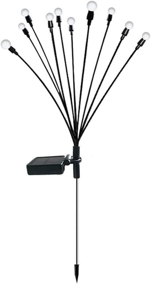 1PCS 10 Solar Powered Lights, 10 LED Outdoor Waterproof Solar Swaying Garden Lights