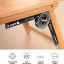 Saker Miter Saw Protractor|7-Inch Aluminum Protractor Angle Finder Featuring Precision Laser-Inside & Outside Miter Angle Finder for Carpenters, Plumbers and All Building Trades (Black)