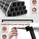 4FT Square Tube Handrails for Indoor Stairs,Black Metal Staircase Handrail 500LBS Load,Industrial Pipe Stair Safety Rails for Seniors,Kids,Pregnant,Rust-Resistant Stair Railing for Loft,Porch,Deck
