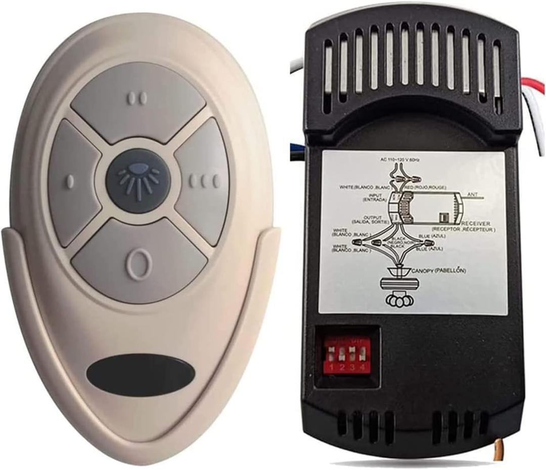Ceiling Fan Remote Control Kit Replacement for Harbor Breeze Hunter Allen+Roth Kichler - FAN-35T KUJCE9603 L3HFAN35T1