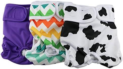 Hi Sprout Female Dog Diaper Reusable Washable Durable Absorbent Cloth Doggie Diapers Pants xs2