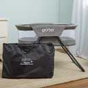 Cocoon Deluxe Folding Travel Bassinet (Heather Gray) - Lightweight Baby Bed and Portable Bassinet with Removable Mesh Canopy, Perfect Travel Crib & Bedside for Baby, Includes Carrying Tote Bag