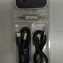 COMSOON Bluetooth Receiver for Car, Noise Cancelling 3.5mm AUX Bluetooth Car Adapter, Wireless Audio Receiver for Home Stereo/Wired Headphones, Hands-Free Call, 16H Battery Life - Black+Silver