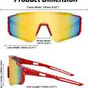 3 x Kids Baseball Sunglasses - Youth Baseball Sunglasses for Boys Girls - Sports Softball Shades Age 4-10