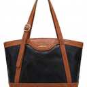 LuxeBold Tote Bag for Women Shoulder Purses and Handbags Top Handle Work Bag Satchel Hobo Purse (Black)