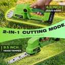 21V Cordless Hedge Trimmer, 2 in 1 Handheld Bush Trimmer for MAKITA 21V Battery, Electric Grass Shear for Garden Yard Lawn Care, Powerful & Lightweight (Tool Only)