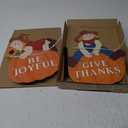 Bshine Fall Scarecrow Outdoor Decor Home, Harvest Fall Decor 2 Pack Scarecrow Metal Garden Stakes with LED Lights, Fall Yard Sign Thanksgiving Decorations for Porch, Lawn, Patio, Pathway