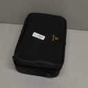 Relavel Makeup Bag Travel Makeup Train Case 13.8 inches Large Cosmetic Case Professional Portable Makeup Brush Holder Organizer and Storage with Adjustable Dividers and Shoulder Strap Black (Medium)