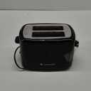 Toastmaster 2-Slice Cool Touch Toaster, Black With Stainless Accent
