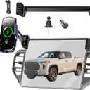 Car Phone Mount for 2022-2026 Toyota Tundra & 2023-2026 Toyota Sequoia, Smart Auto-Clamping on 14" Touchscreen, 15W Wireless Fast Charging, 360 Adjustable, Without Blocking Airflow