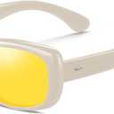 2 x HAOLOTA Night Vision Driving Glasses Polarized HD Yellow Tinted Anti Glare Sunglasses for Men and Women