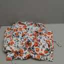 Women's Halter Neck Floral Maxi Dress 2024 Summer Boho Long Sundress Sexy Sleeveless Backless Flowy Ruffle Dress (Orange)