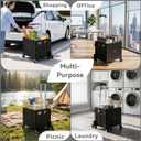 Foldable Shopping Cart: Plastic Stair Climbing Cart & Rolling Crate
Adjustable Handle, All-Terrain Wheels, Multipurpose Grocery Trolley for Teacher, Market, Office, Luggage, Laundry, Garden
