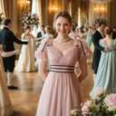 NSPSTT Pink Regency Dress Women Regency Ball Gowns 1800s Princess Costume for Adults, Small