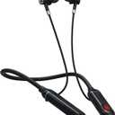 100 Hours Playtime Neckband Bluetooth Headphones with Digital Display, in Ear Wireless Earphones with Microphone, Game Mode, USB-C Fast Charging, for Workout Running Sport Work (X6)