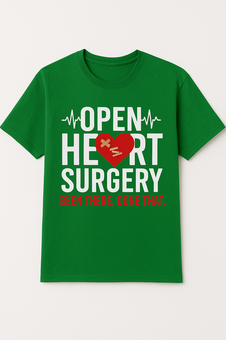 Open Heart Surgery Recovery Open Heart Surgery Survivor T-Shirt, Size M