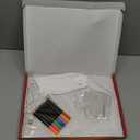 LED Note Board with Colors, Acrylic Dry Erase Board with Light, 13.8"X10" 4 Modes & 7 Colors Led Drawing Board with Invisible Stand, Rewritable Glow Memo for Office, Home