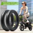 Heavy Duty 14x3.0 Thickened 40% Inner Tube, 14x3 Tire Tube with CR202 Bent Valve Stem Compatible with 14 inch E-Bikes Electric Scooters Mopeds Chopper Bikes and Folding Bikes Inner Tube(2 Pcs)
