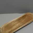 Wooden Dough Bowls DecorativeRustic Bread Long Bowls Decor Wood Tray, Hand Carved For Table Centerpiece Decor, Home Decor (20 * 6 * 2 inch Brown)