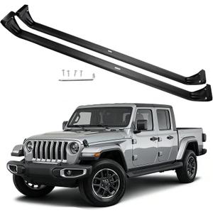 2 PCS Roof Rack Cross Bars Compatible with 2020-2024 Gladiator, 2007-2024 Wrangler, 260LBS Capacity, Heavy Duty Aluminum Cross Bar for Canoe Kayak Bicycle Skis