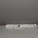 100% Privacy L-Shaped Blades Mini Blinds for Indoor Windows 1" Vinyl Cordless Window Blinds for Home, 24" W  64" H - White