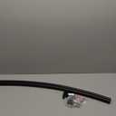 Curved Shower Curtain Rod For Bathroom 38-72 Inches, Adjustable Length, Curved Shower Rod, 0.9MM thickness, Round Shower Curtain Rods, Rotate Bracket For Large Shower Space, Need Drilling, Matte Black