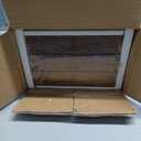 QEEIG Floating Shelves for Wall Bathroom Shelf Bedroom Kitchen Living Room Hanging Book Shelves Small Farmhouse Decor 16 inch Set of 3, Rustic Brown (015-BN3)