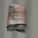 Native Fab Set of 4 Gingham Mini Check Cloth Dinner Napkins 100% Cotton 16x16 inches Soft Comfortable Absorbent Restaurant Hotel Quality - Easy Care Washable Wedding Daily Everyday Use - Red White