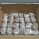 24 Pcs Candlestick Holders Glass Clear Taper Candle Holders 2.2" High Candle Stick for Wedding Centerpieces Decor Party Supplies