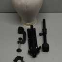 AIMEI 23 Inch Wig Head Wig Stand with Head - Stand With Canvas Mannequin for Making and Display - Includes Caps, T Pins, Hair Comb, and Clips