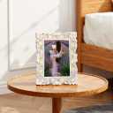 2 x 4 X 6 Inch 1PCS Crystal Picture Frame Resin Handmade Glass Rhinestone Photo Frame With High Definition Glass Display Holder