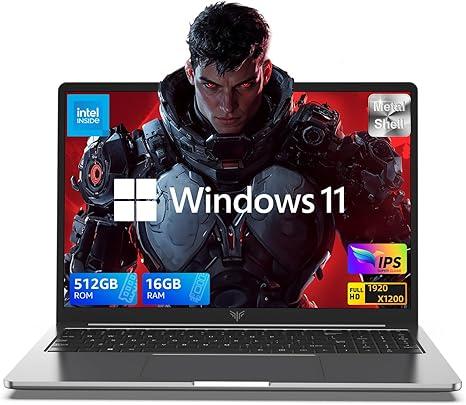 AOC 2025 AX16 PRO Laptop, 16.1" FHD (1920 x 1080) Display, AMD Ryzen 7 5700U(8C/16T) Processor, 16GB DDR4 RAM, 512GB SSD, Windows 11 Pro, Wi-Fi 6, BT5.2, 53Wh Battery, Backlit Keyboard, Gray