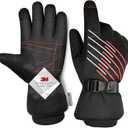 MOREOK Winter Gloves for Men/Women -10F 3M Thinsulate Warm Touch Screen Snow Ski Bicycle Bike Gloves for Driving/Cycling/Running/Hiking