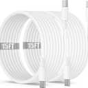 15ft USB C to C Charging Cable,Extra Long Fast Type C to C Charger Cord 5M for Apple iPhone 17 Pro Max/17 Air/16 Pro Max/15 Plus,MacBook Pro 2021/2020,iPad 12.9/11 inch/Mini/Air 5/4,Samsung Galaxy S25
