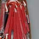 Solar Lights Outdoor Christmas Decorations: 24 Pack 144 LEDs 10 Modes Candy Cane Solar Powered Christmas Lights - 2025 Upgrade Waterproof Outside Holiday Decor for Yard Pathway Garden Porch Lawn