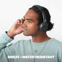 Skullcandy Icon 180 Wireless On-Ear Bluetooth Headphones, Up to 50 Hours Battery, Lightweight and Travel Ready, Secure Fit, Sweat and Water Resistant, Microphone iPhone Android - True Black