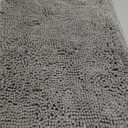 Amazon Basics Platinum Bathroom Rugs, Extra Soft and Comfortable Shag Bath Mats, Non-Slip, Quick Drying, Machine Washable, for Bathroom Floor, Tub and Shower, 21" x 34", Platinum