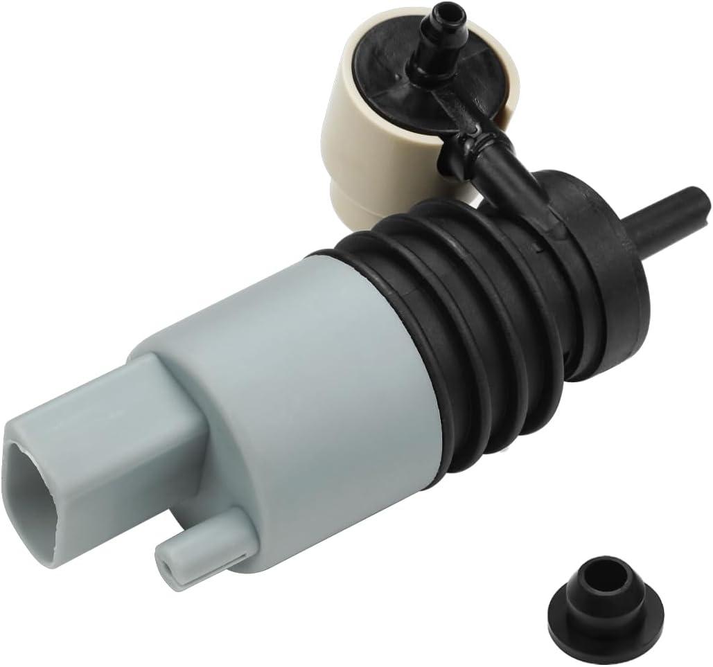 84134930 Front Windshield Washer Pump w/Grommet Windshield Wiper Pumps for 2010-2017 Chevrolet/Ford/GMC/ 2007-2023 Jeep Wrangler, 2014-2022 Jeep Cherokee