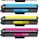 TN221 TN225 Toner Cartridges Set Replacement for Brother TN-221 TN-225 High Yield Color Toner Compatible with MFC-9130CW HL-3170CDW HL-3140CW HL-3180CDW (Black/Cyan/Magenta/Yellow)