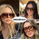 DreamCalf Oversized Aviator Sunglasses for Women Men Trendy Big Wide Sun Glasses with UV Protection for Daily Life