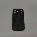 Magnetic for iPhone 17 Pro Case [Compatible with MagSafe][Built-in Camera Lens Protector] Slim Thin Soft Silicone Bumper Shockproof Metallic Luster Phone Case (Black)